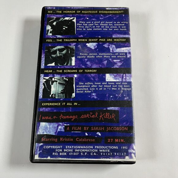 I Was a Teenage Serial Killer VHS TAPE Sarah Jacobson Rare Cult Underground - Picture 3 of 5